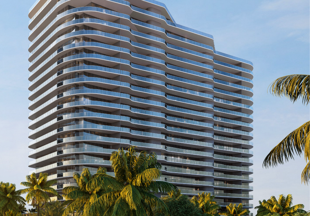 A view of the future Ritz-Carlton Residences, Estero Bay North Tower.