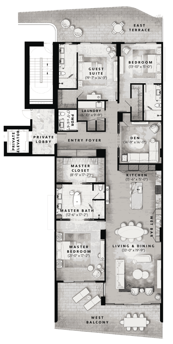 Residence 3 Floor Plan Reduced