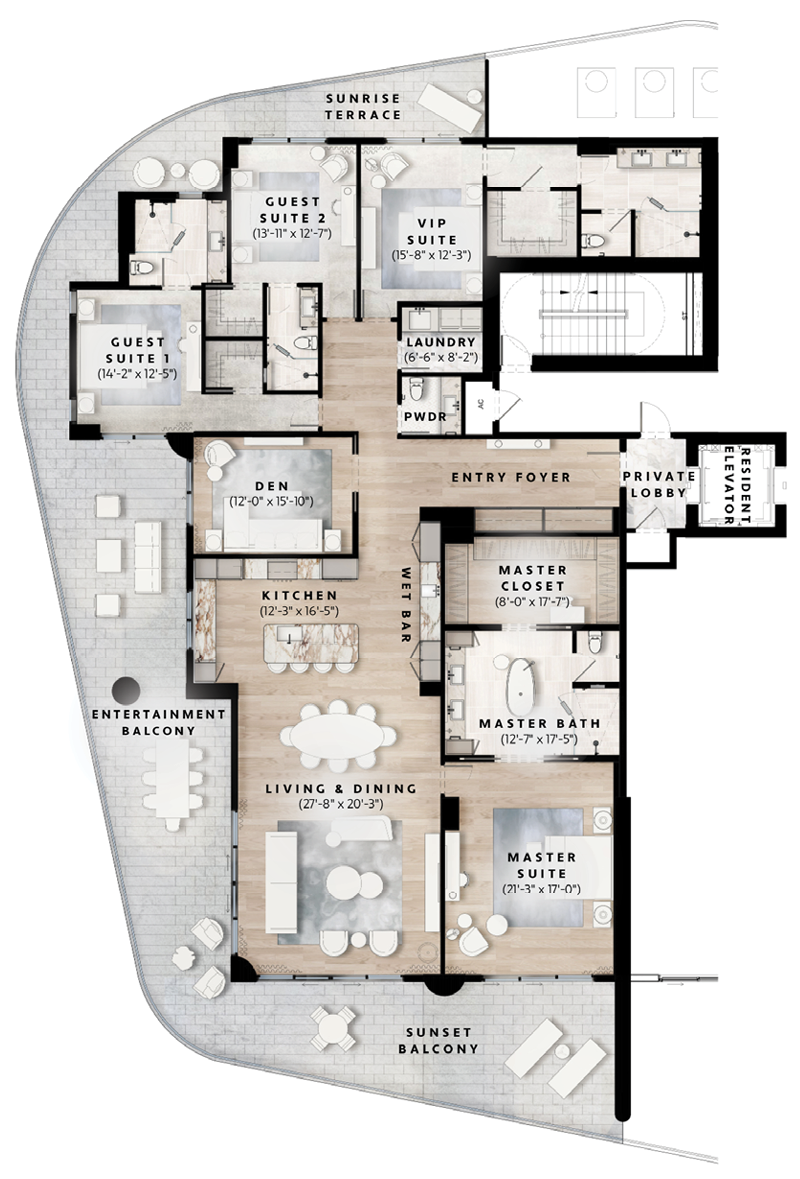 RCREB South Tower Website Floor Plans_Residence01png