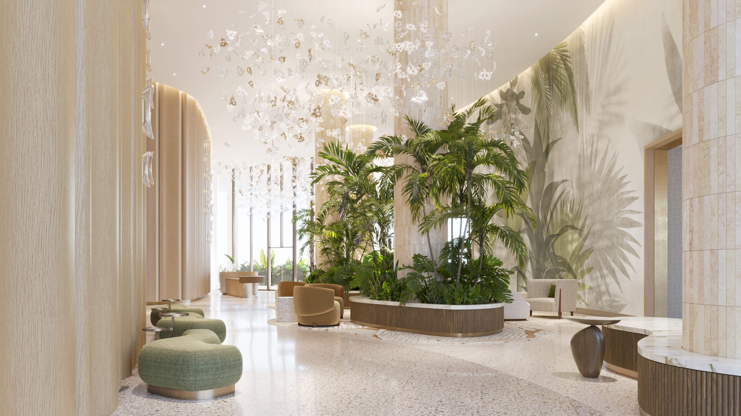 South tower lobby of The Ritz-Carlton Residences, Estero Bay