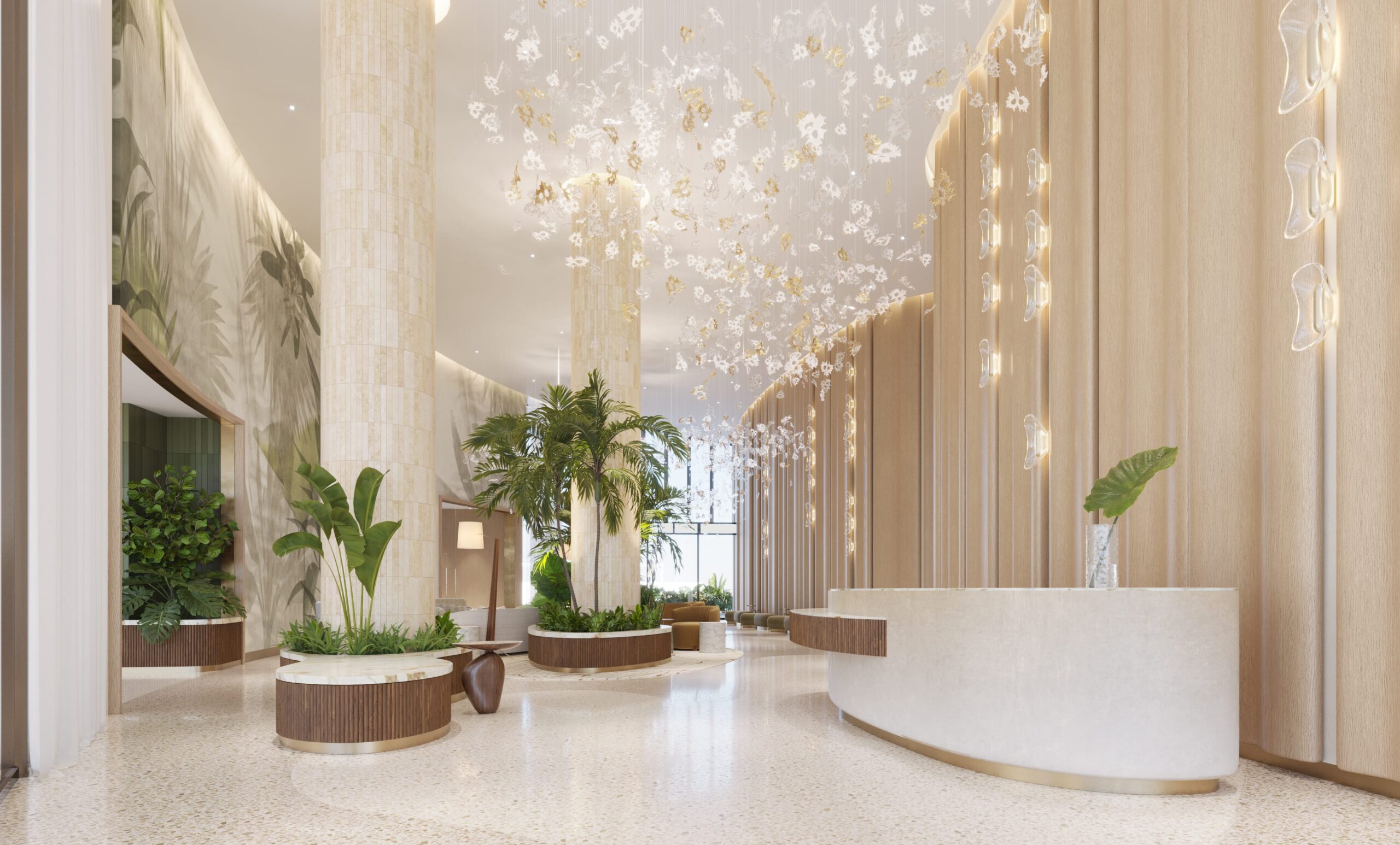 South tower lobby of The Ritz-Carlton Residences, Estero Bay